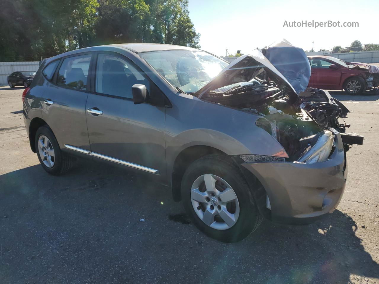 2012 Nissan Rogue S Gray vin: JN8AS5MTXCW290642