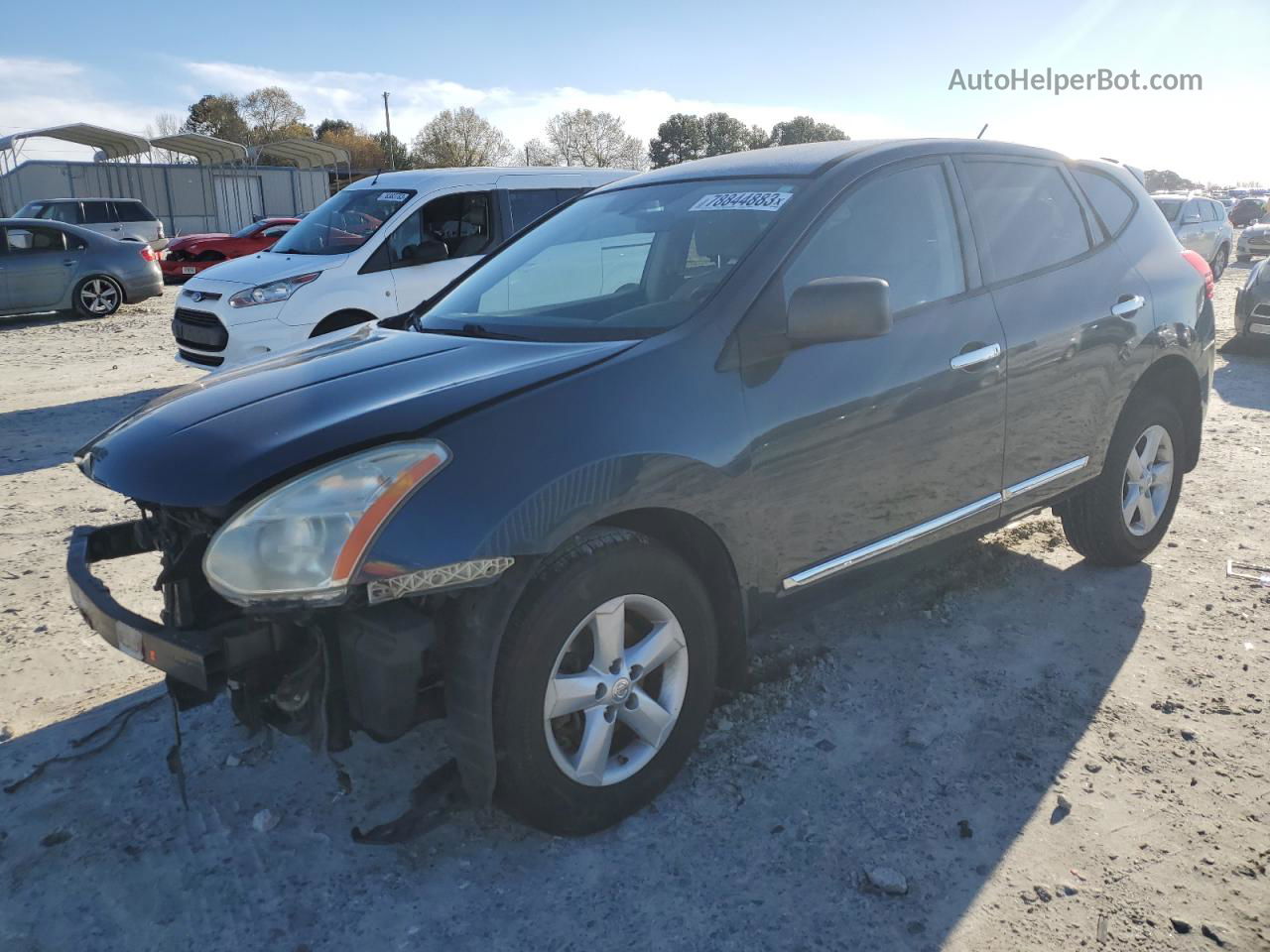 2012 Nissan Rogue S Blue vin: JN8AS5MTXCW291886