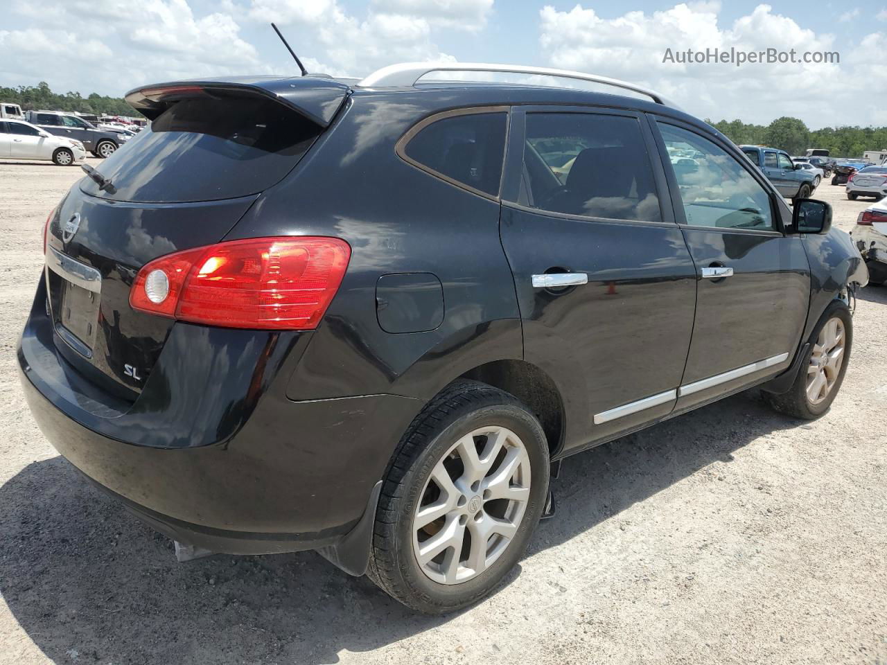 2012 Nissan Rogue S Black vin: JN8AS5MTXCW295808