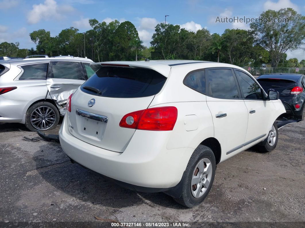 2012 Nissan Rogue S White vin: JN8AS5MTXCW298689