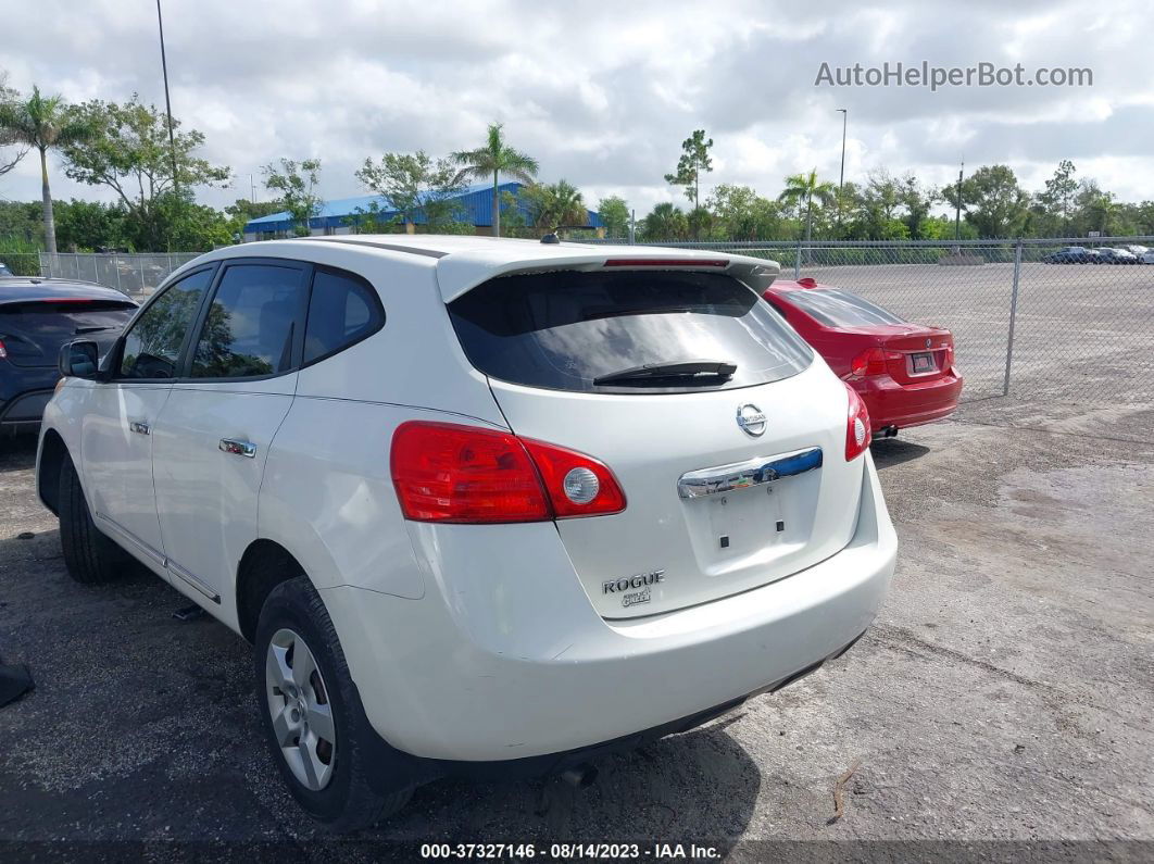 2012 Nissan Rogue S White vin: JN8AS5MTXCW298689