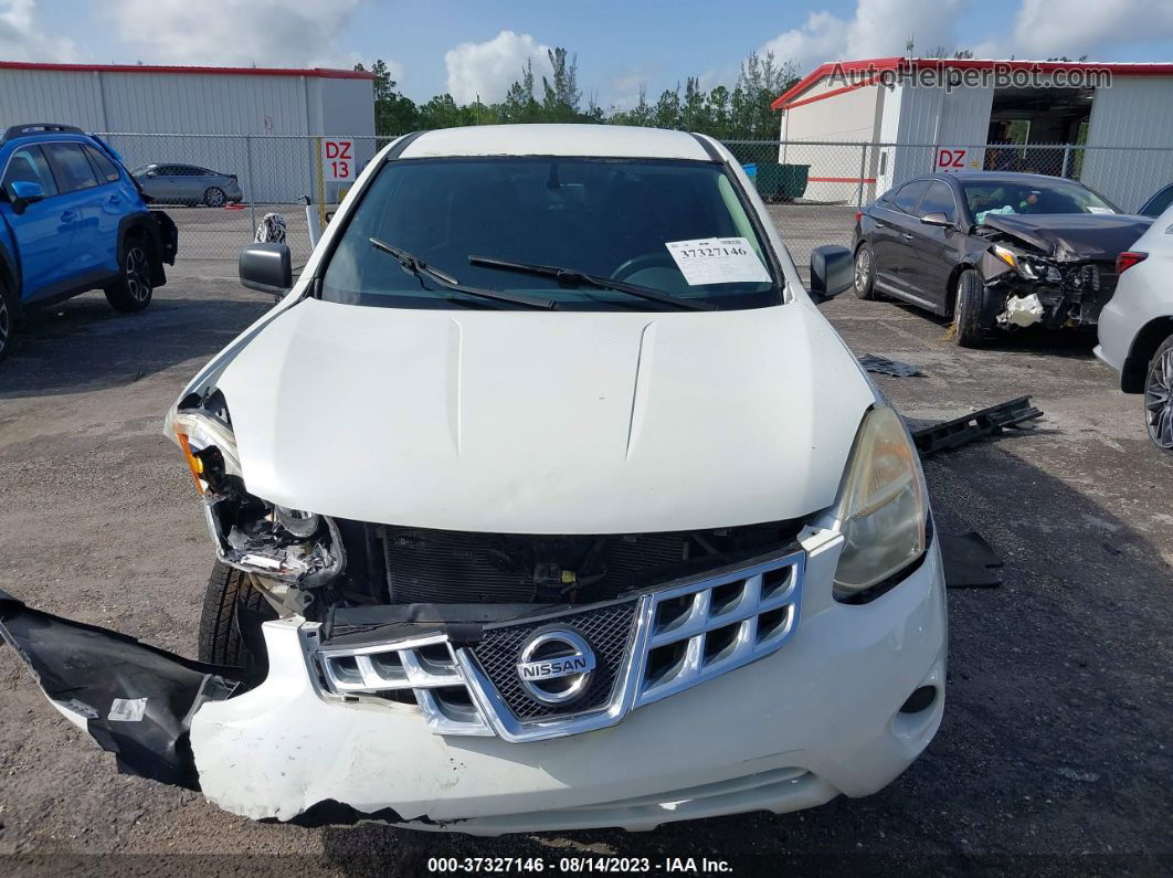 2012 Nissan Rogue S White vin: JN8AS5MTXCW298689