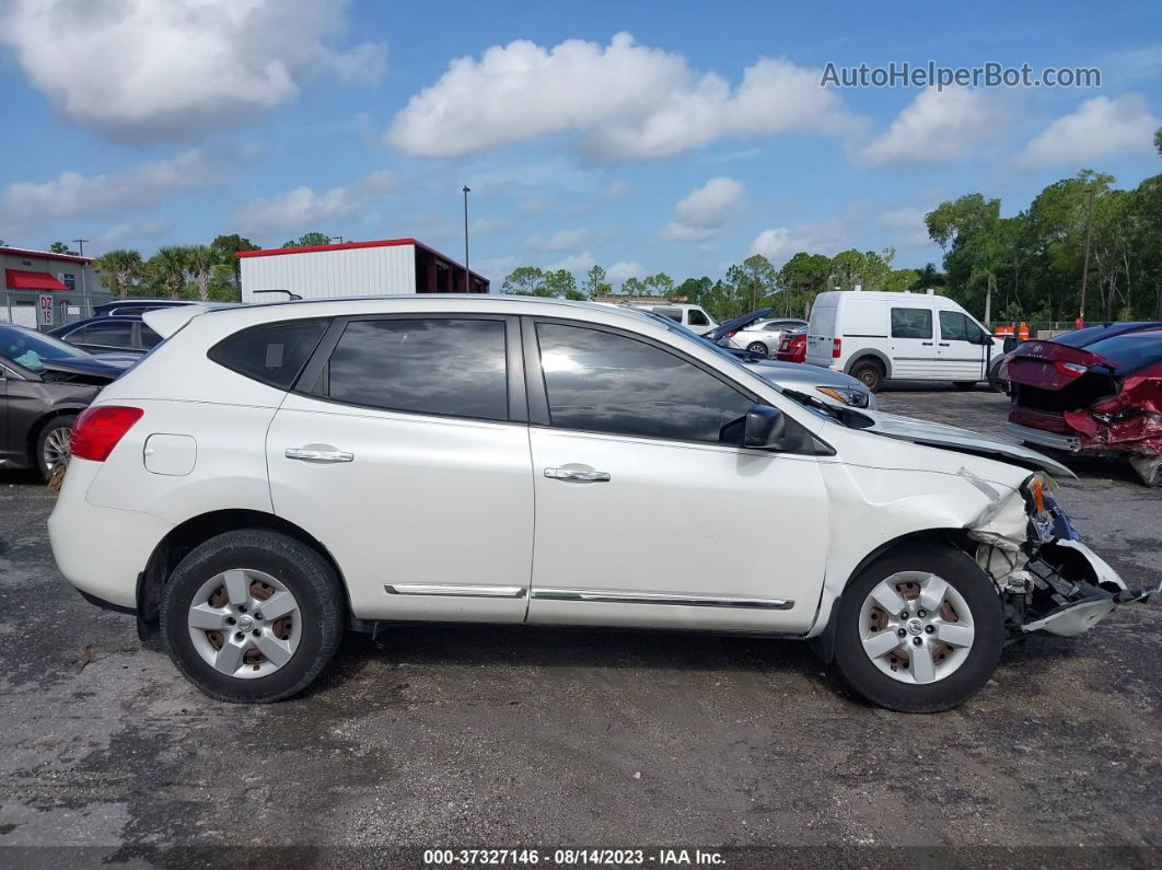 2012 Nissan Rogue S White vin: JN8AS5MTXCW298689