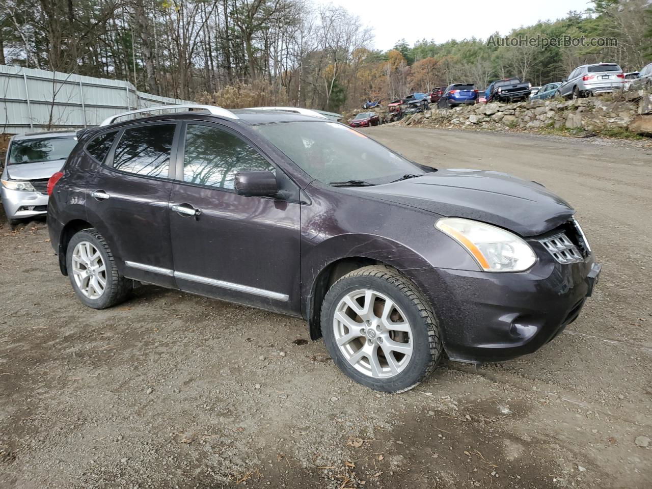 2012 Nissan Rogue S Коричневый vin: JN8AS5MTXCW300425