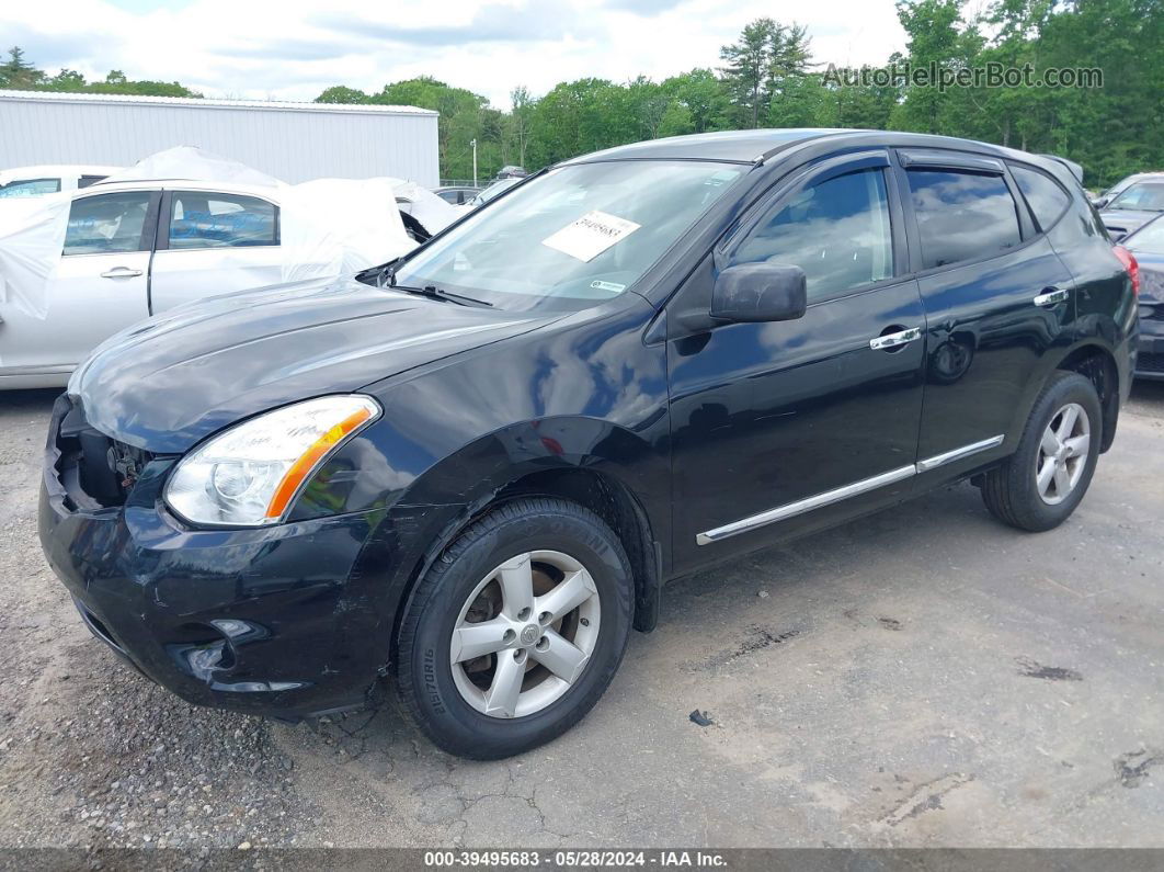 2012 Nissan Rogue S Black vin: JN8AS5MTXCW600790