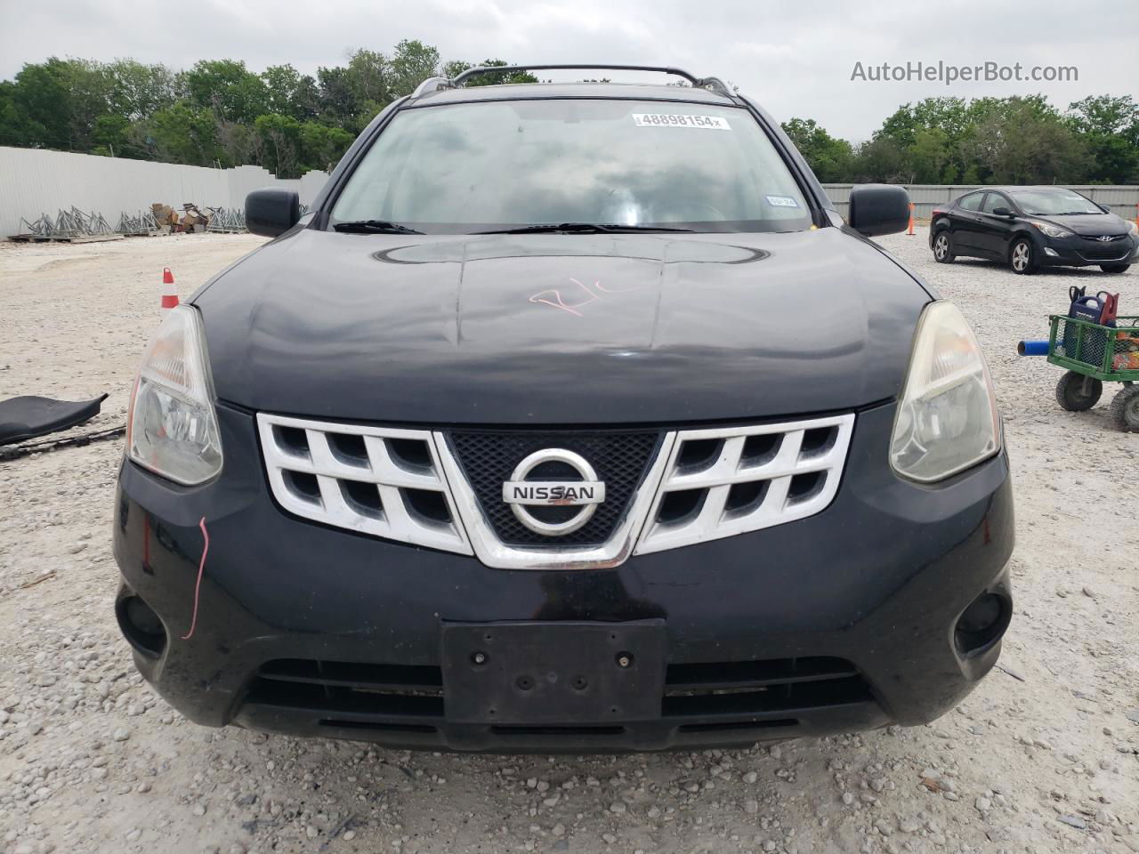 2012 Nissan Rogue S Black vin: JN8AS5MV0CW351529