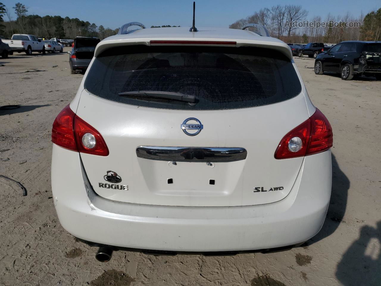 2012 Nissan Rogue S White vin: JN8AS5MV0CW364569