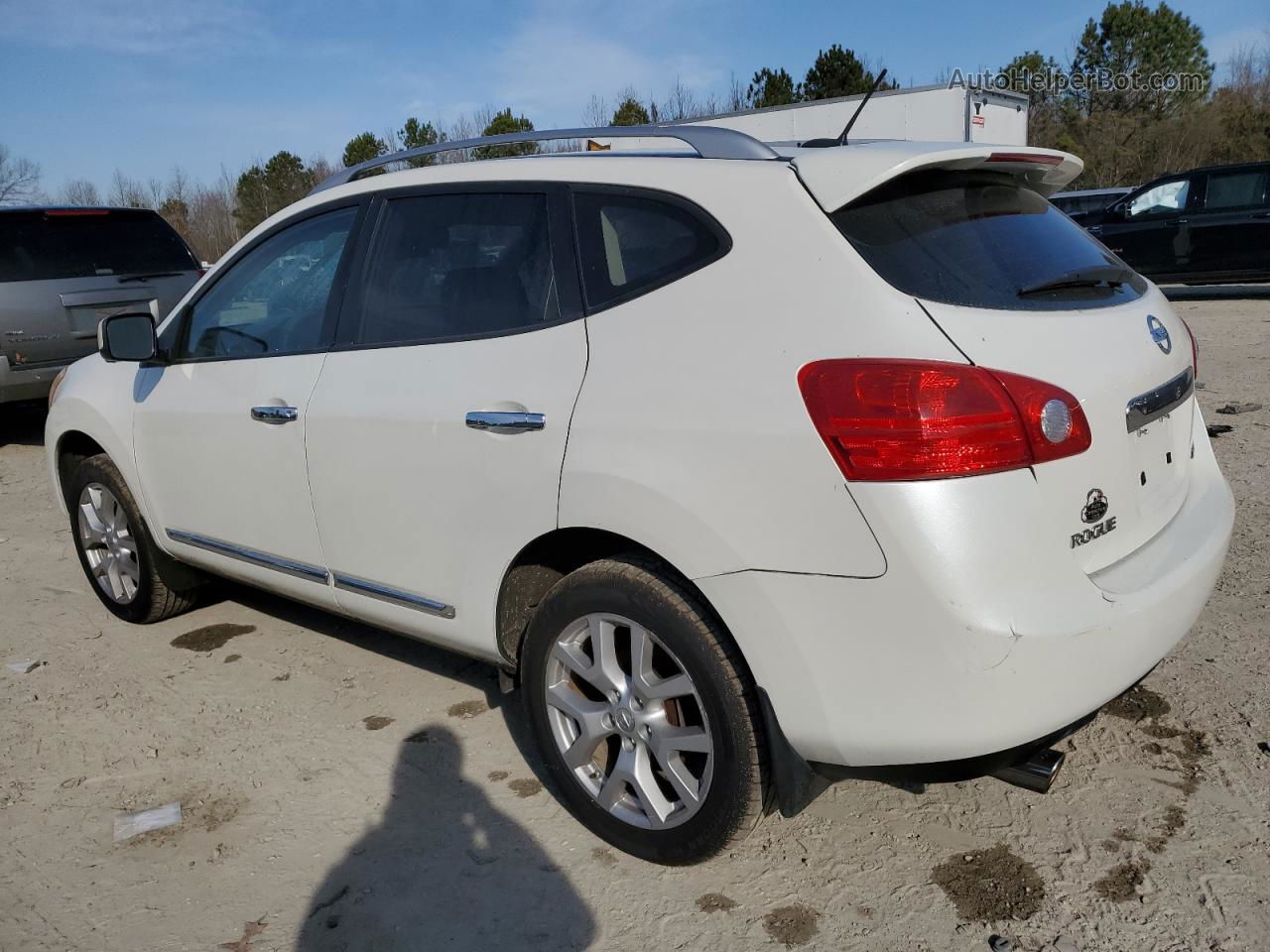 2012 Nissan Rogue S White vin: JN8AS5MV0CW364569