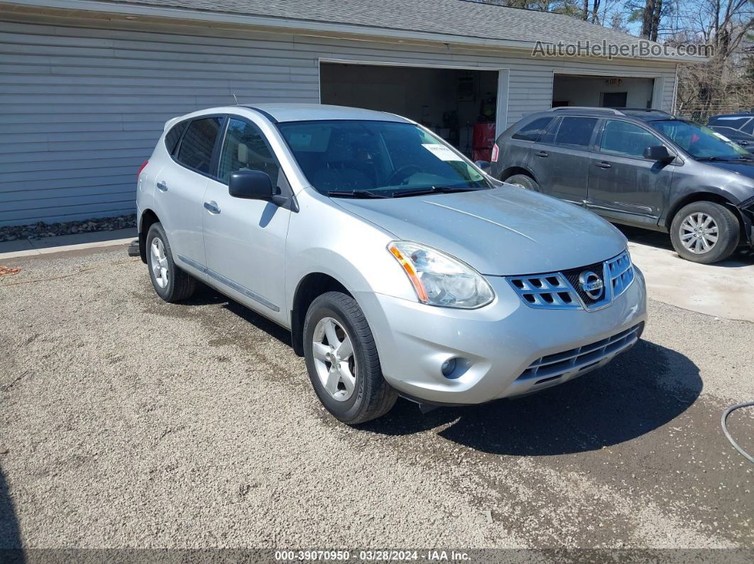 2012 Nissan Rogue S/sv Silver vin: JN8AS5MV0CW364961