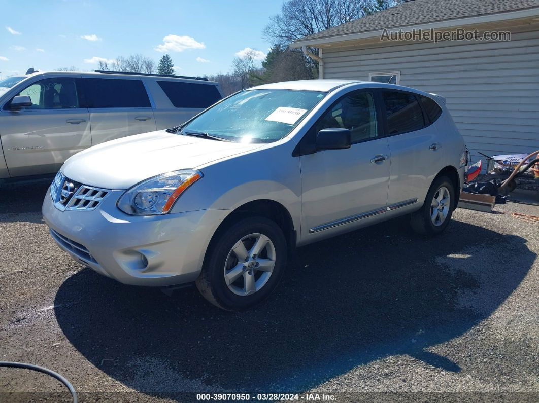 2012 Nissan Rogue S/sv Silver vin: JN8AS5MV0CW364961