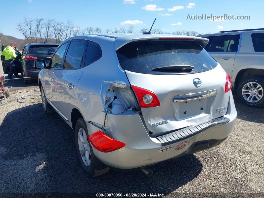 2012 Nissan Rogue S/sv Silver vin: JN8AS5MV0CW364961