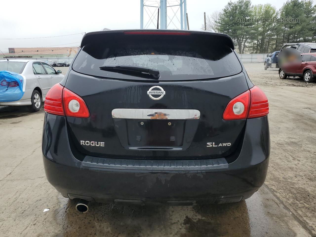 2012 Nissan Rogue S Black vin: JN8AS5MV0CW374602