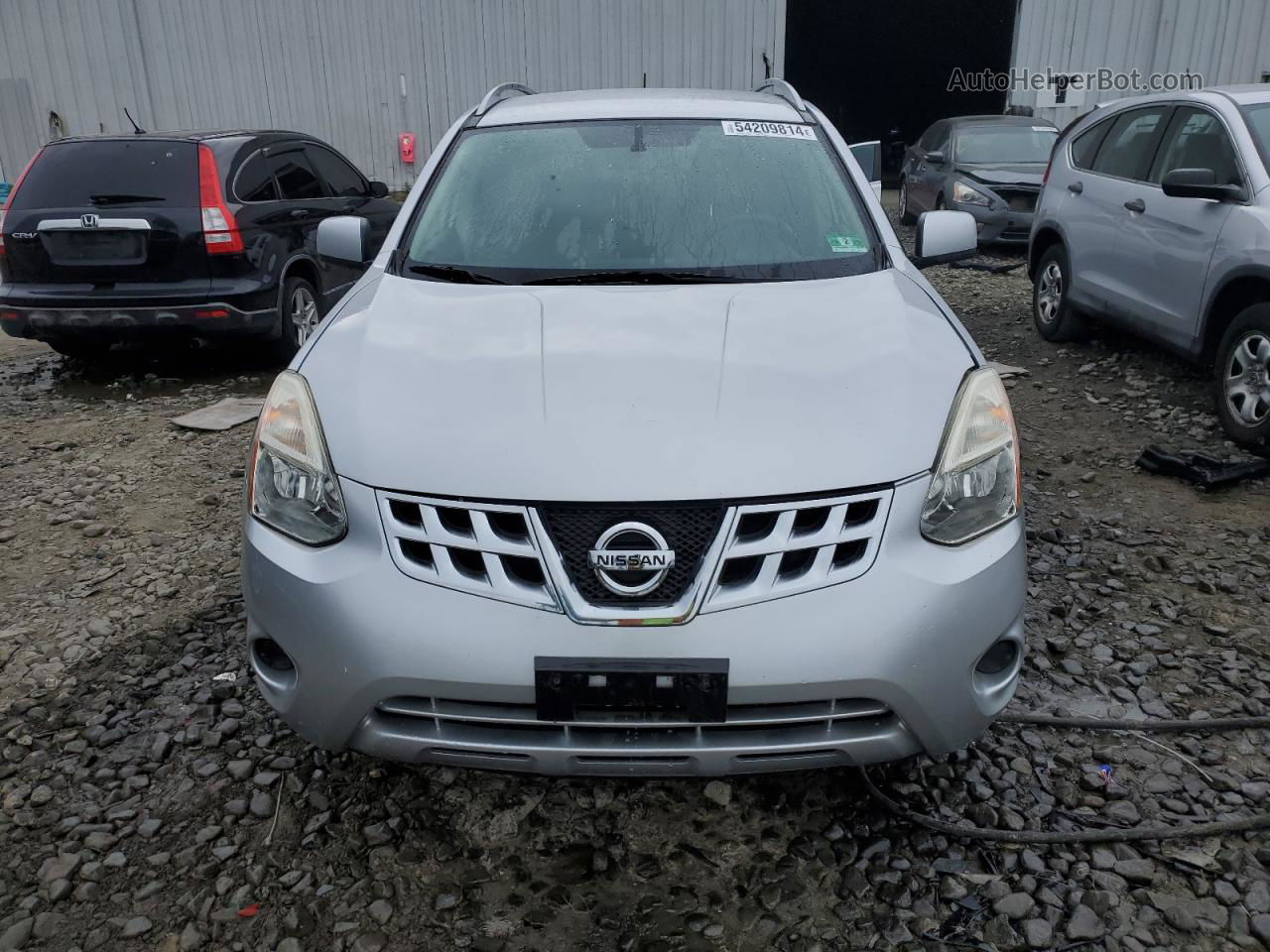 2012 Nissan Rogue S Silver vin: JN8AS5MV0CW378066