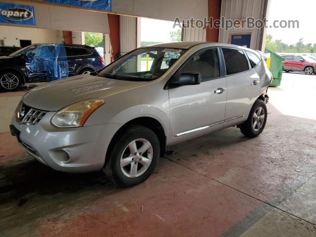 2012 Nissan Rogue S Silver vin: JN8AS5MV0CW387799