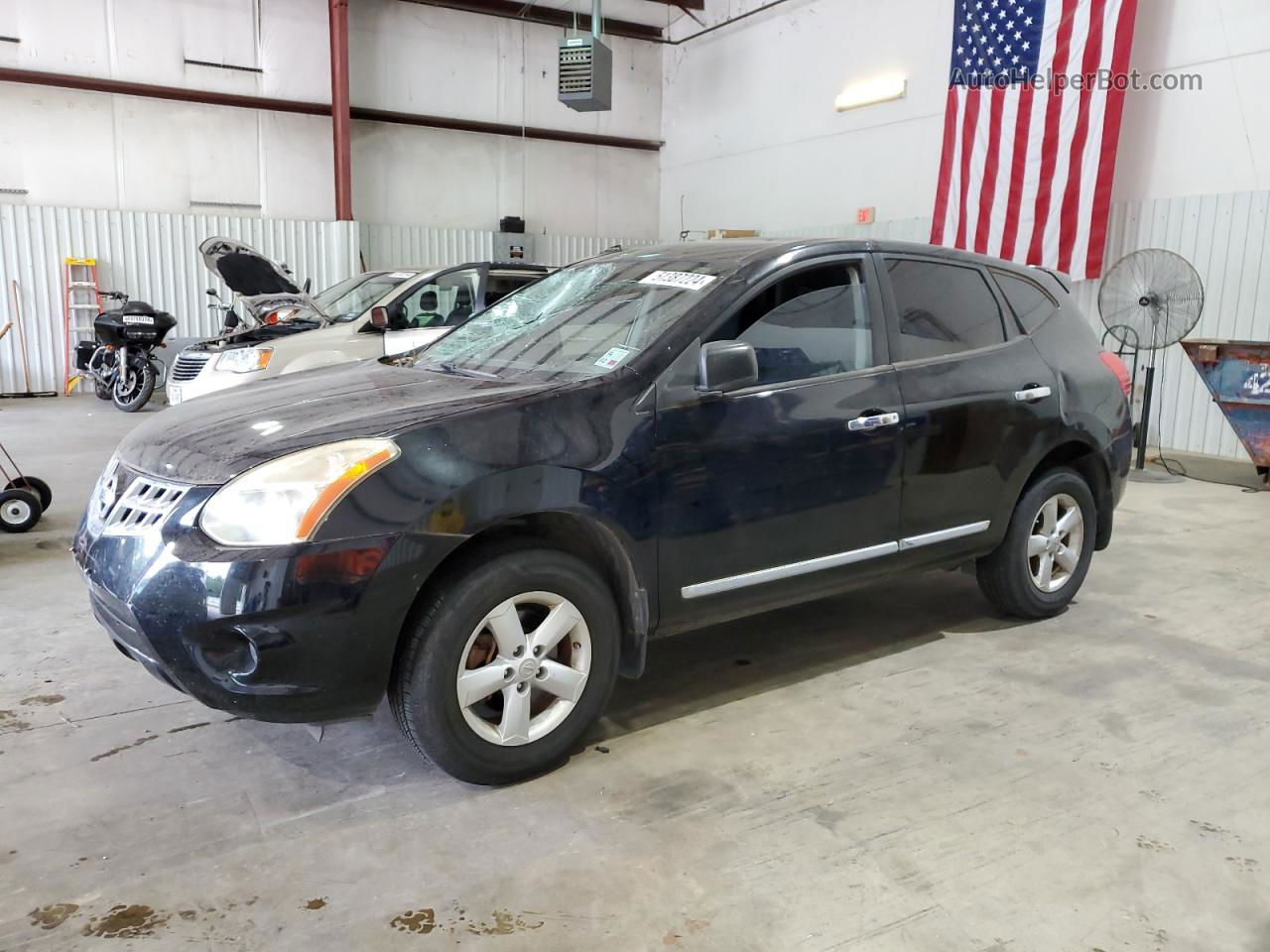 2012 Nissan Rogue S Black vin: JN8AS5MV0CW398995