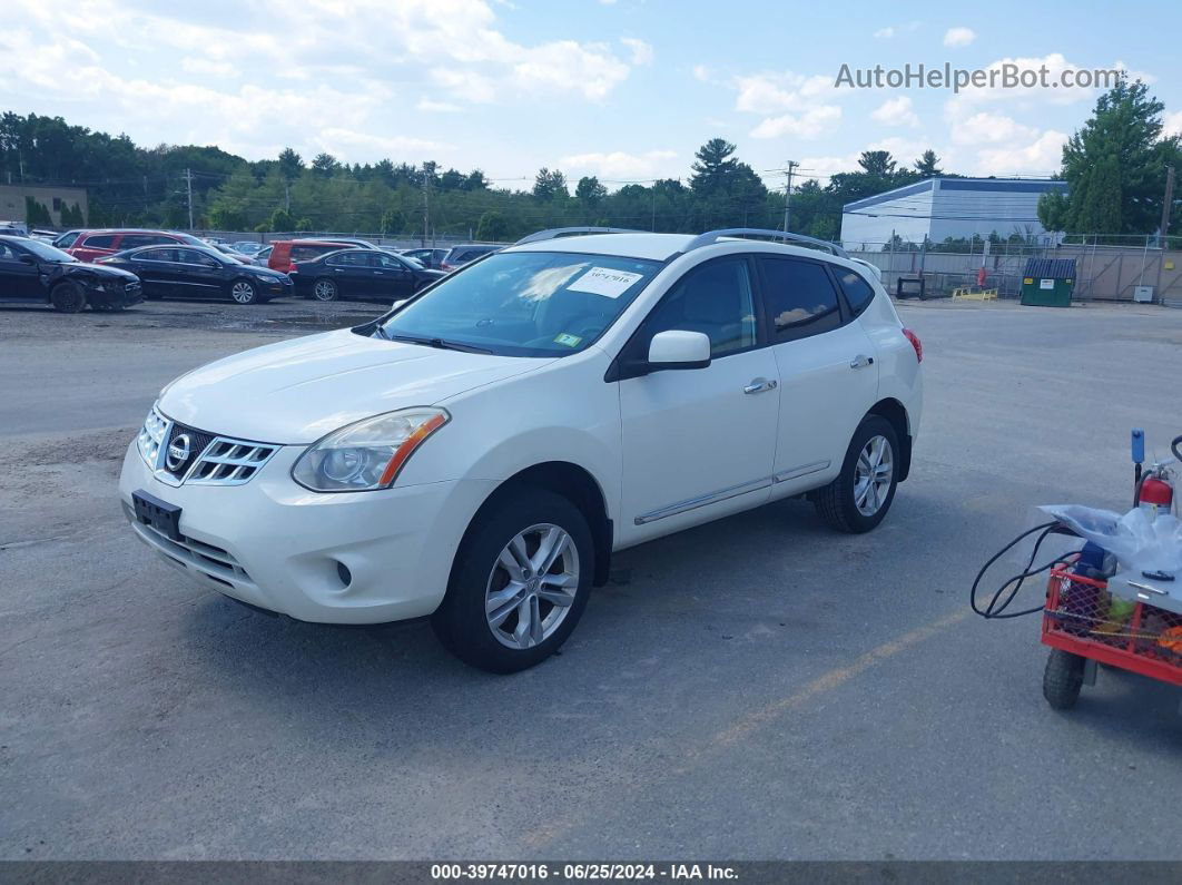 2012 Nissan Rogue Sv White vin: JN8AS5MV0CW402432