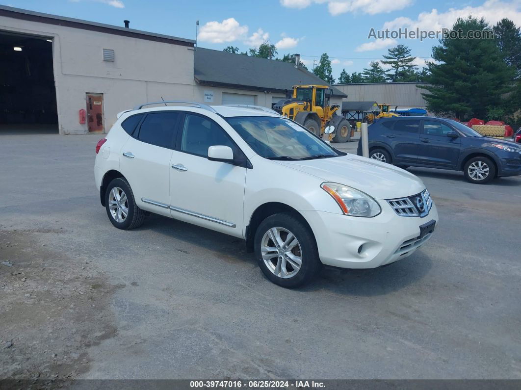 2012 Nissan Rogue Sv White vin: JN8AS5MV0CW402432