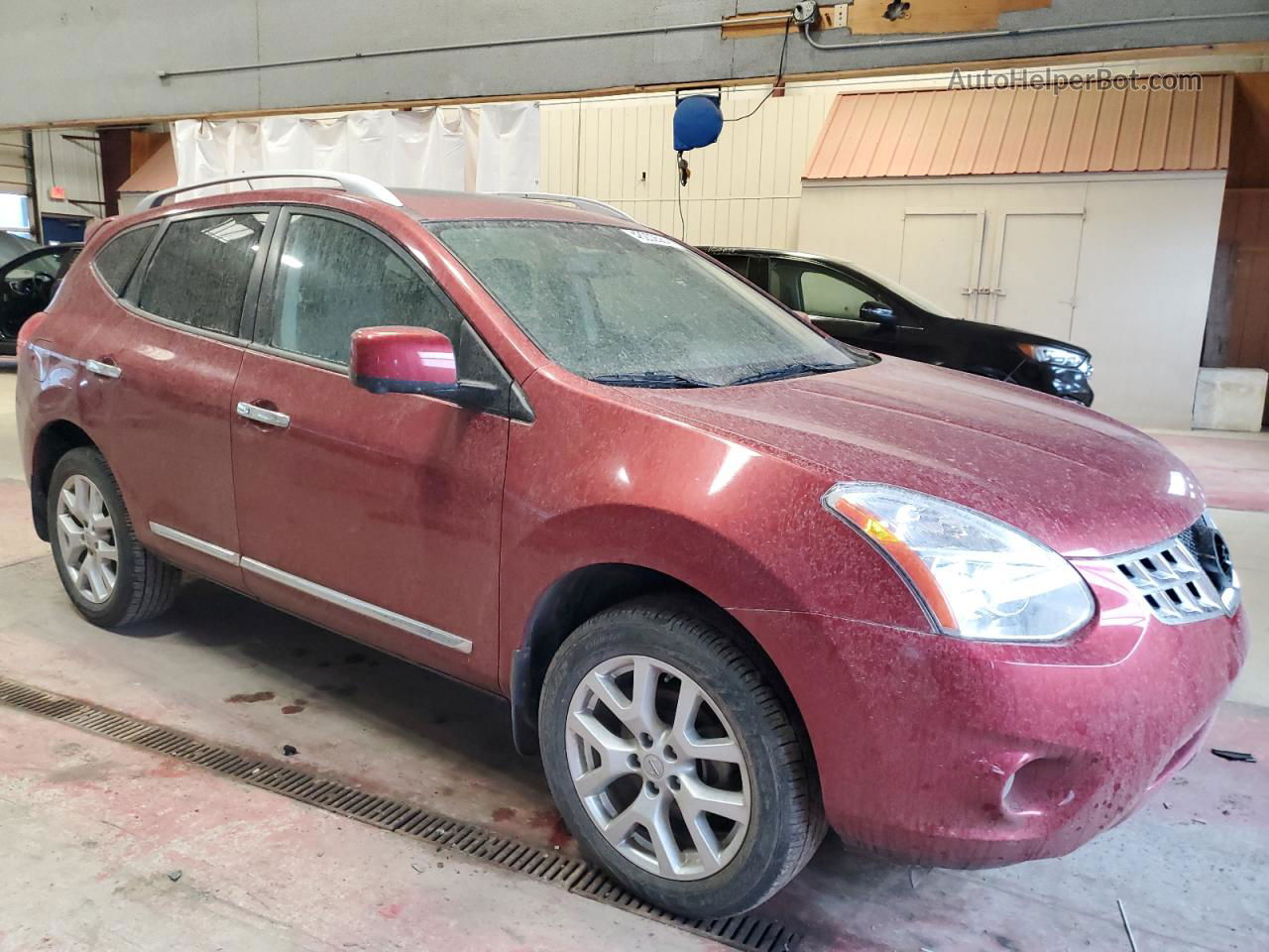 2012 Nissan Rogue S Burgundy vin: JN8AS5MV0CW405606