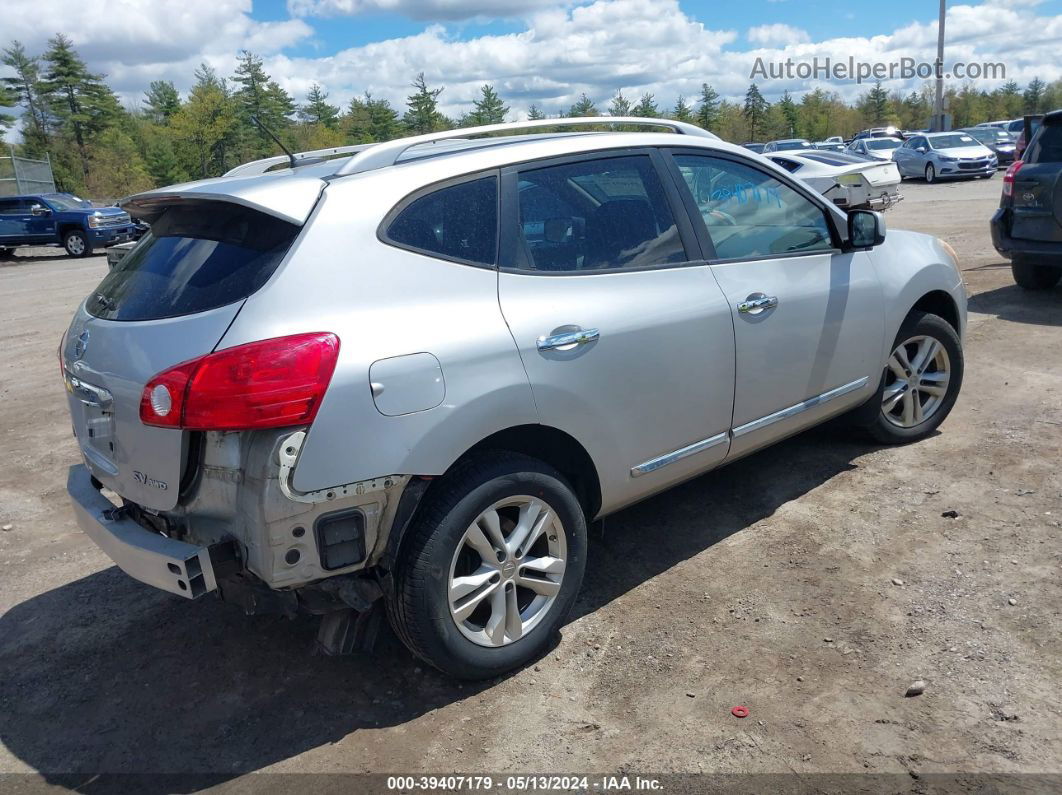 2012 Nissan Rogue Sv Silver vin: JN8AS5MV0CW411342