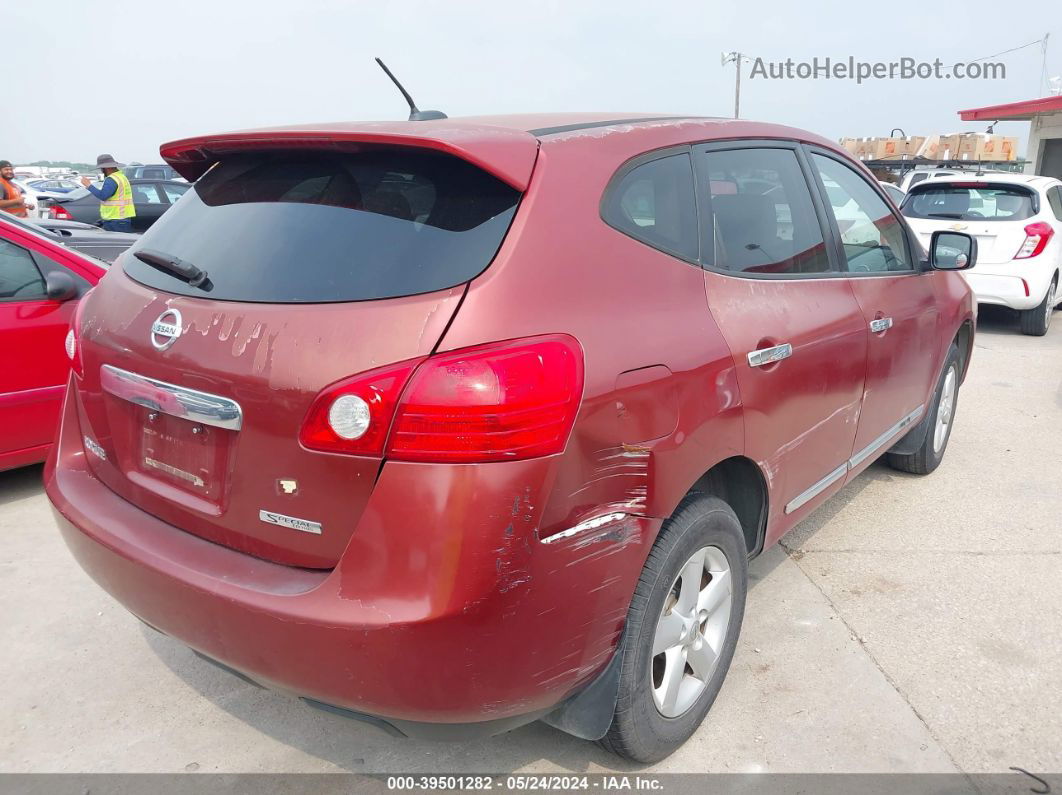 2012 Nissan Rogue S Red vin: JN8AS5MV0CW419652