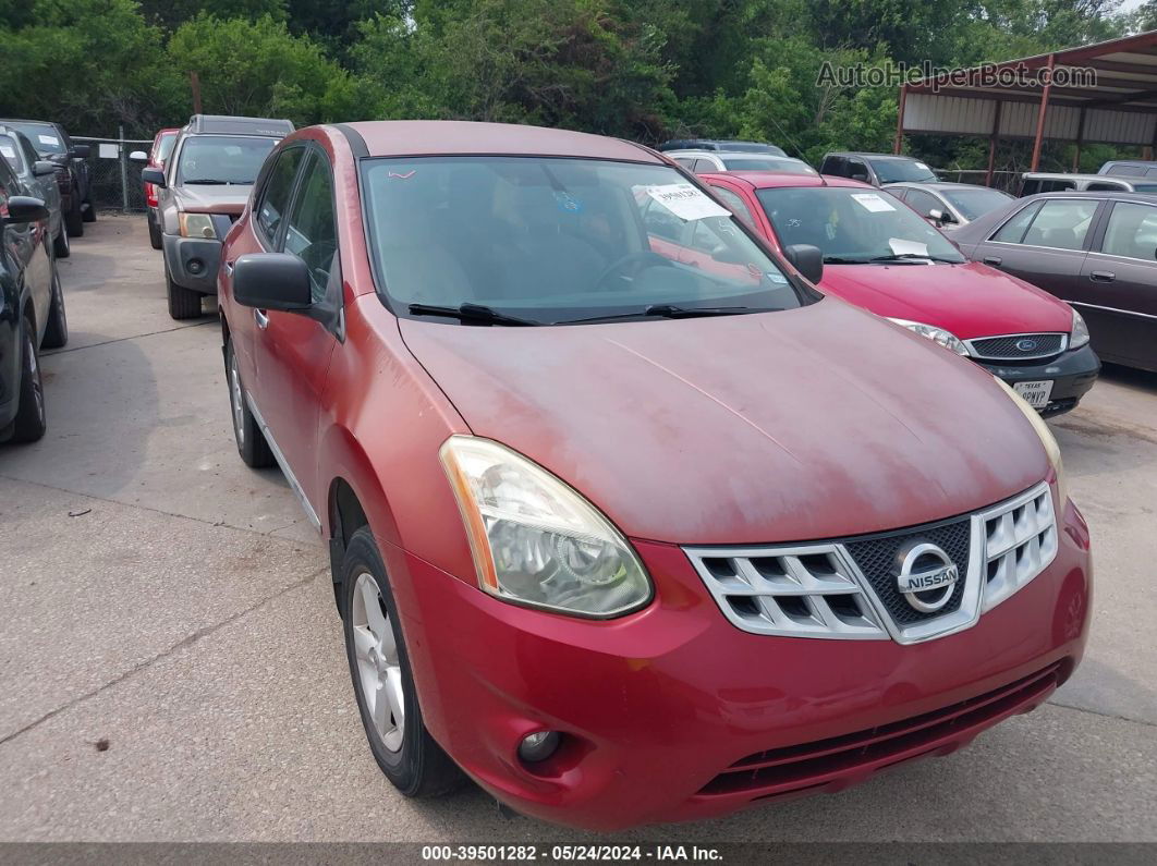 2012 Nissan Rogue S Red vin: JN8AS5MV0CW419652