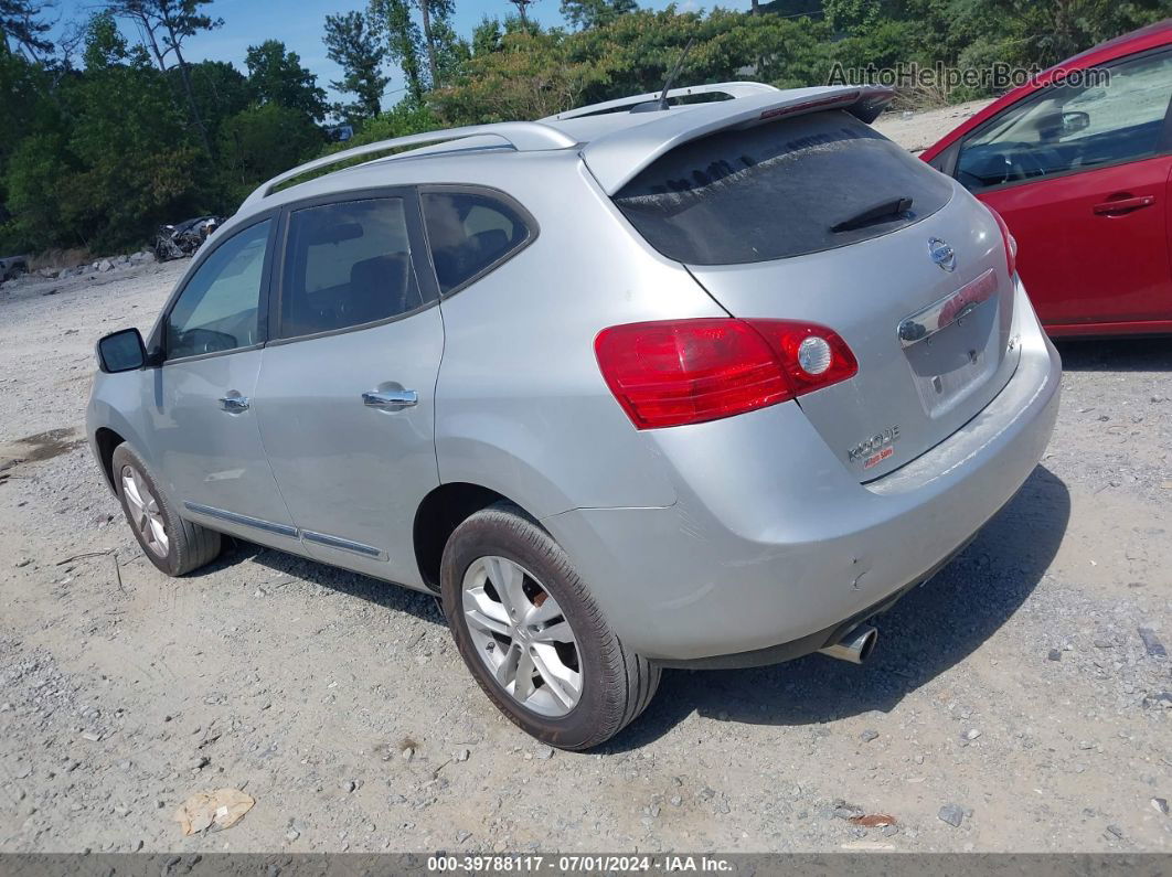 2012 Nissan Rogue Sv Silver vin: JN8AS5MV0CW717098