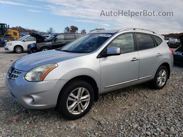 2012 Nissan Rogue S Silver vin: JN8AS5MV0CW718753