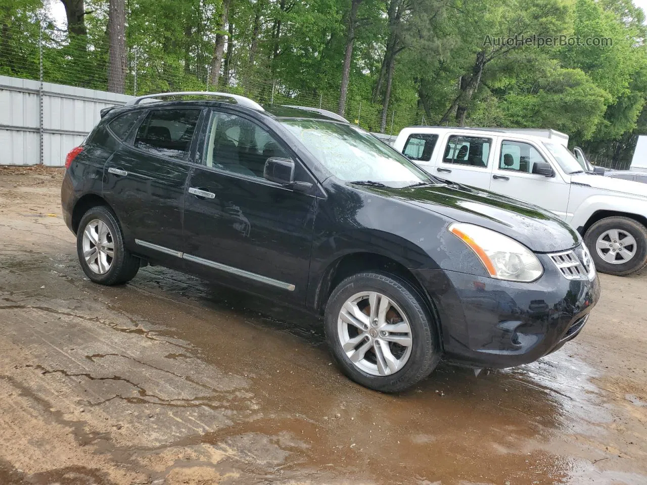 2012 Nissan Rogue S Black vin: JN8AS5MV0CW719076