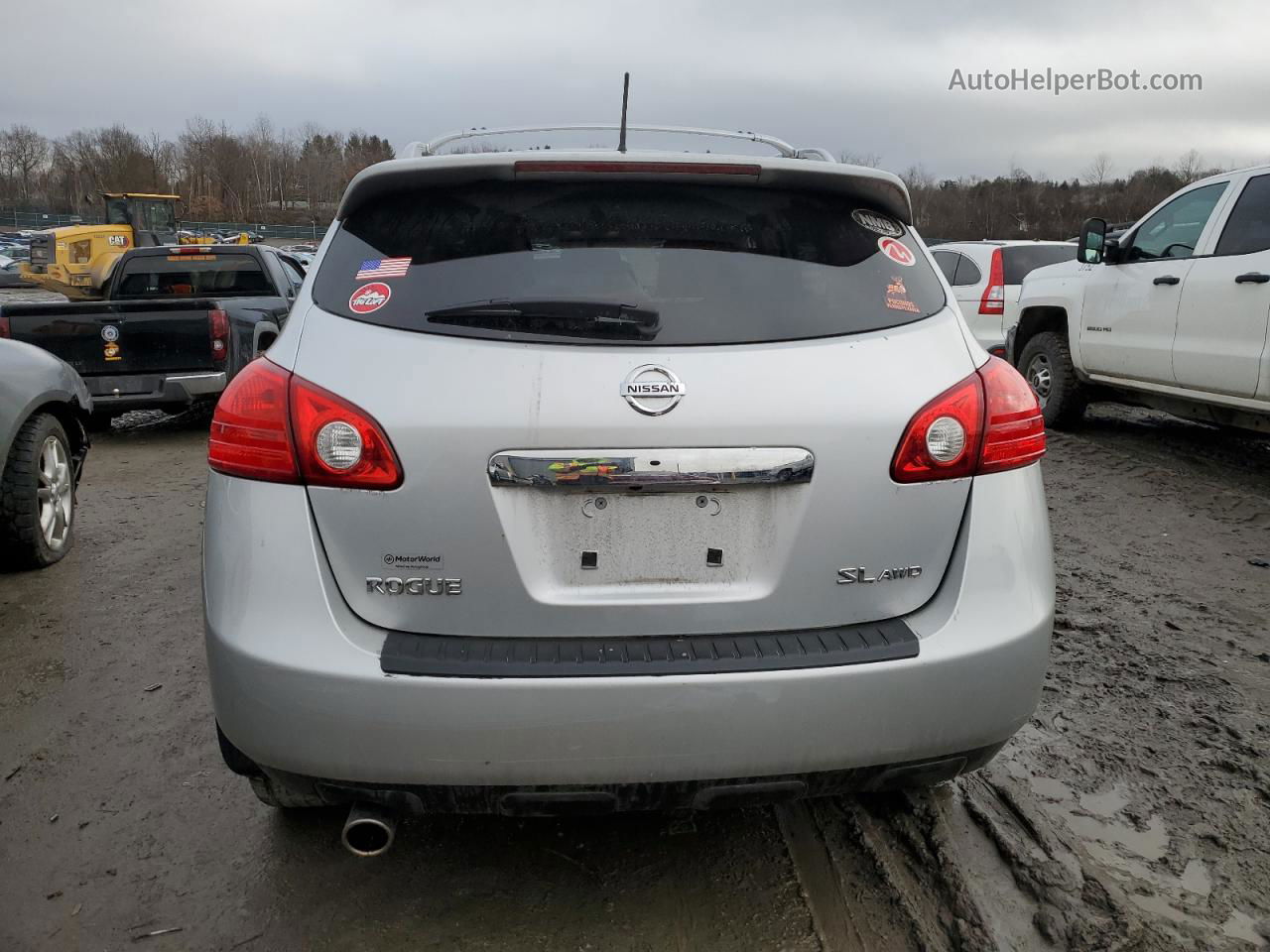 2012 Nissan Rogue S Silver vin: JN8AS5MV1CW355119