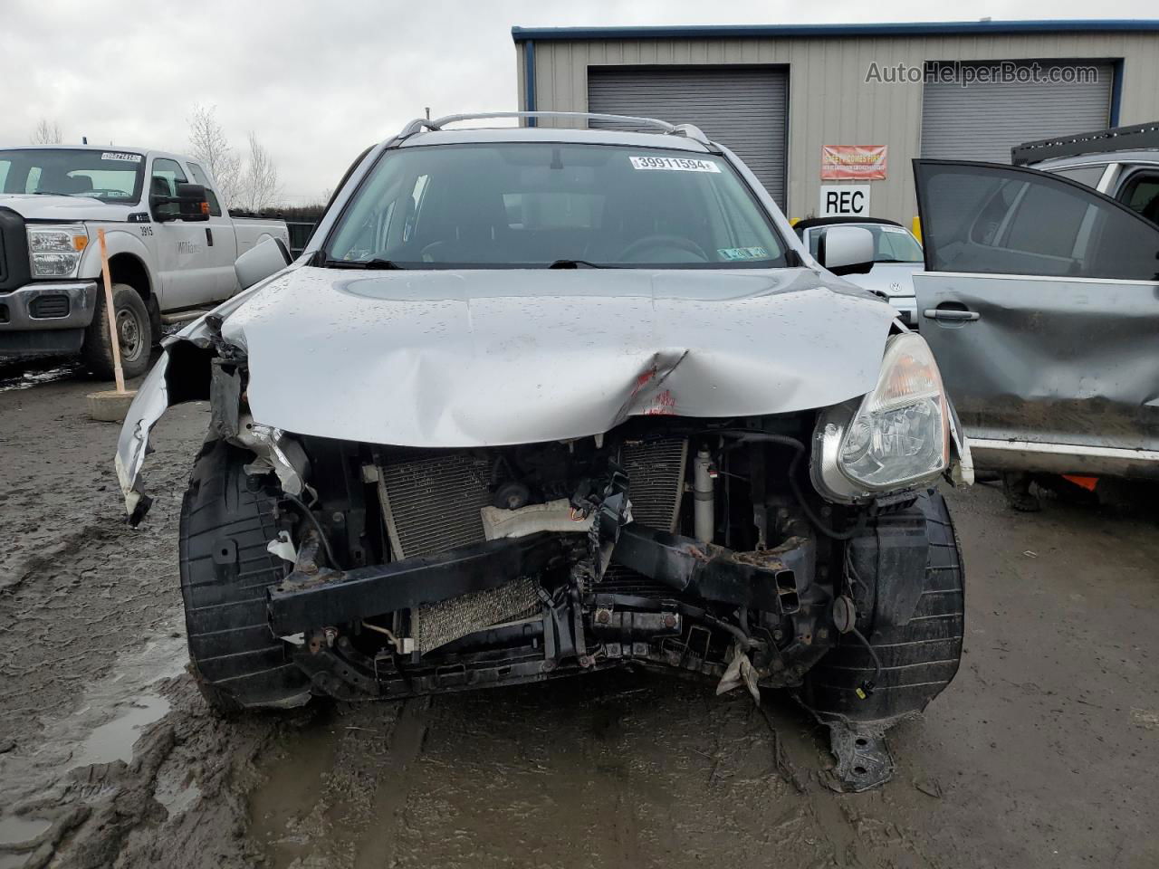 2012 Nissan Rogue S Silver vin: JN8AS5MV1CW355119