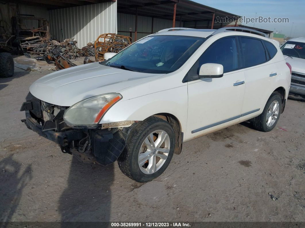 2012 Nissan Rogue Sv White vin: JN8AS5MV1CW359123