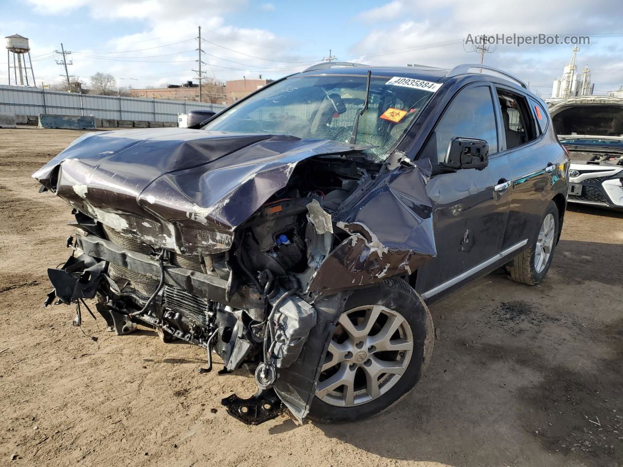 2012 Nissan Rogue S Purple vin: JN8AS5MV1CW359364