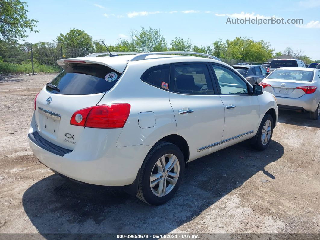 2012 Nissan Rogue Sv White vin: JN8AS5MV1CW378237