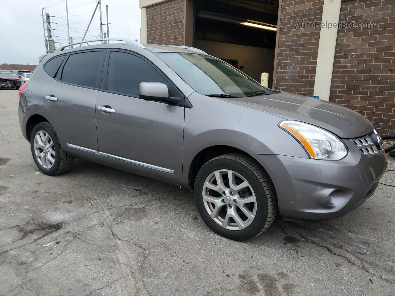 2012 Nissan Rogue S Gray vin: JN8AS5MV1CW388184