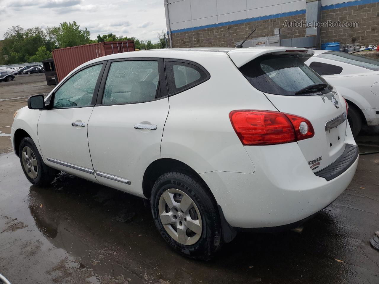 2012 Nissan Rogue S White vin: JN8AS5MV1CW393644