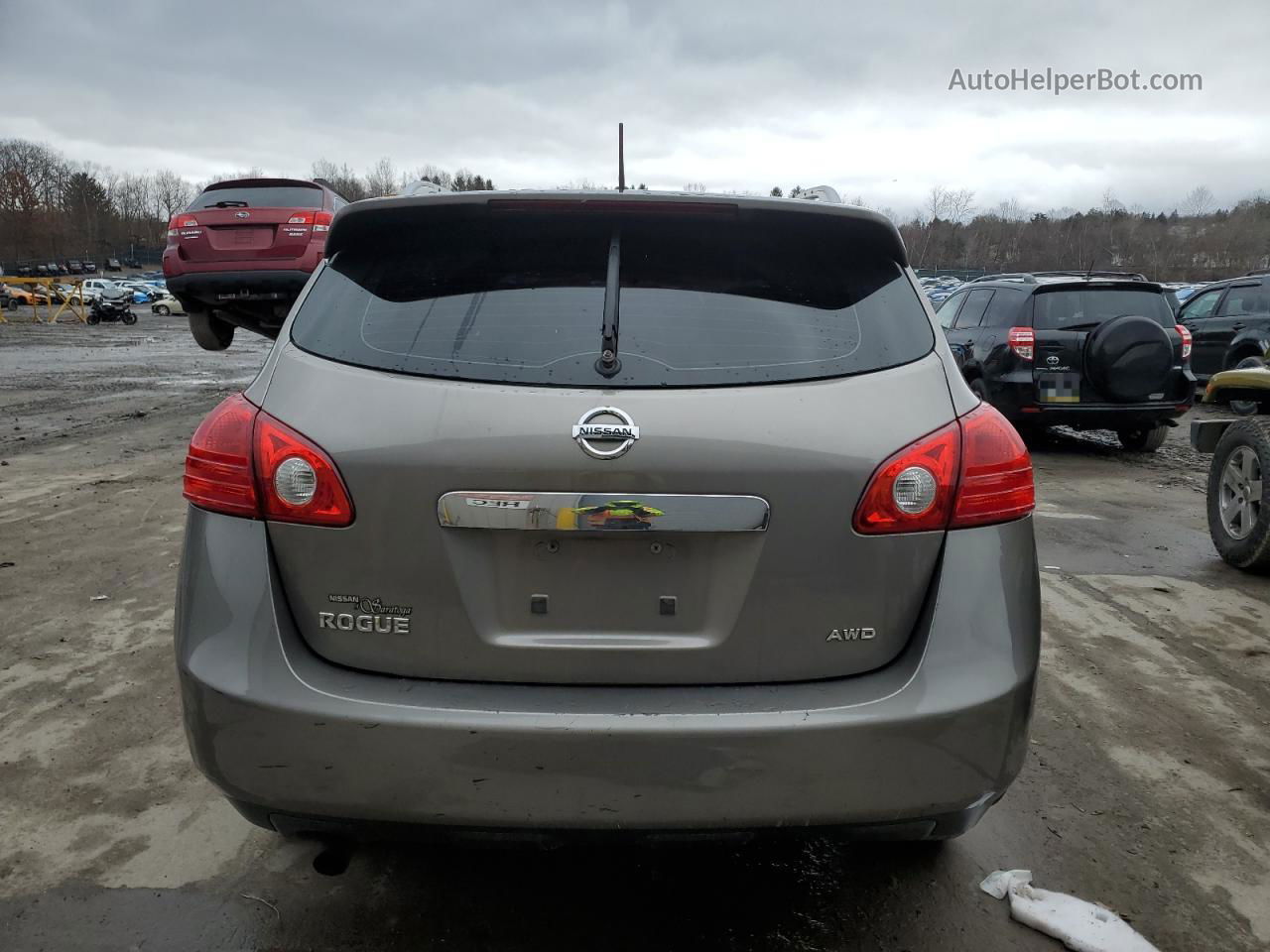 2012 Nissan Rogue S Серый vin: JN8AS5MV1CW394941