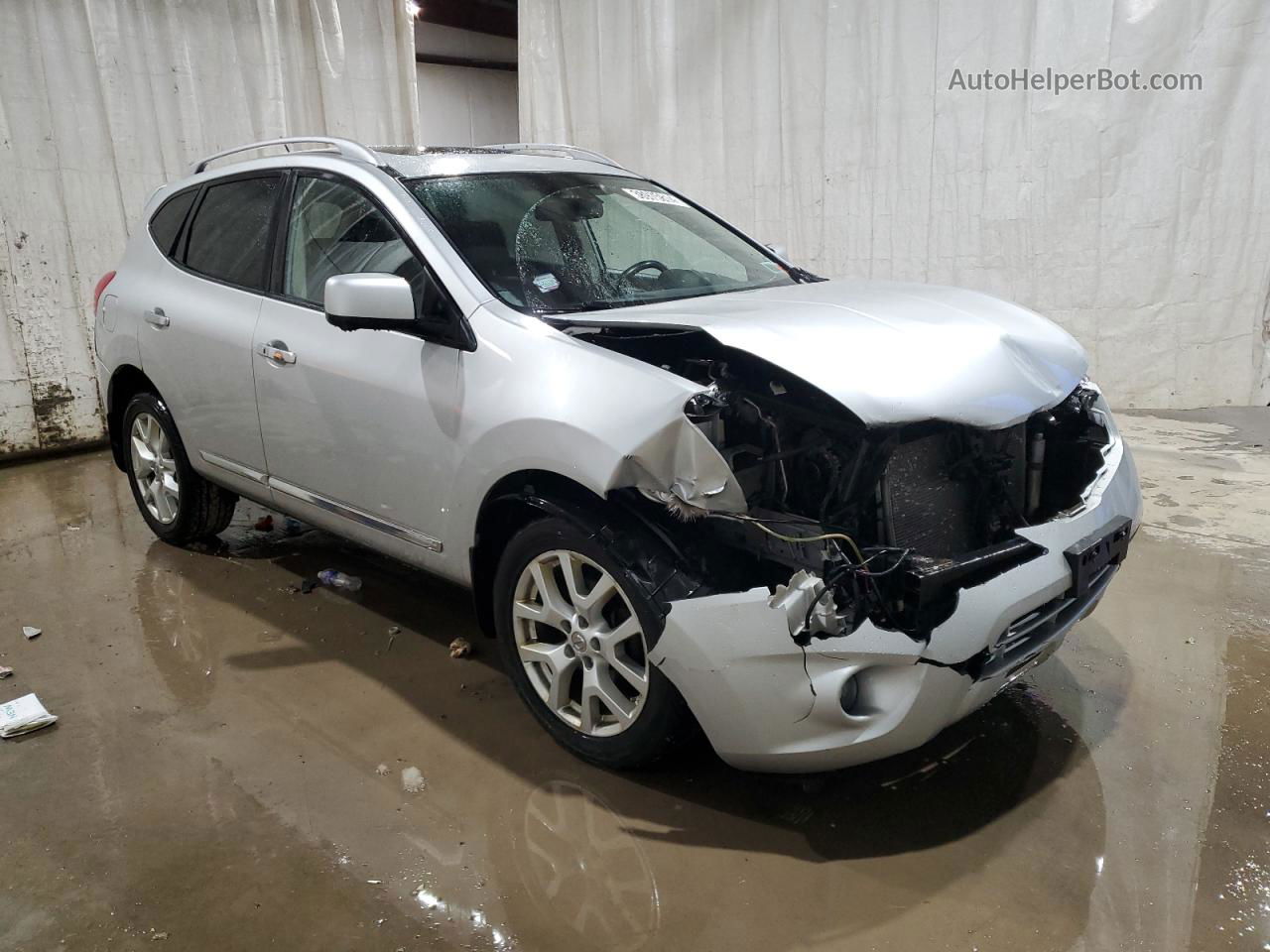 2012 Nissan Rogue S Серебряный vin: JN8AS5MV1CW397645