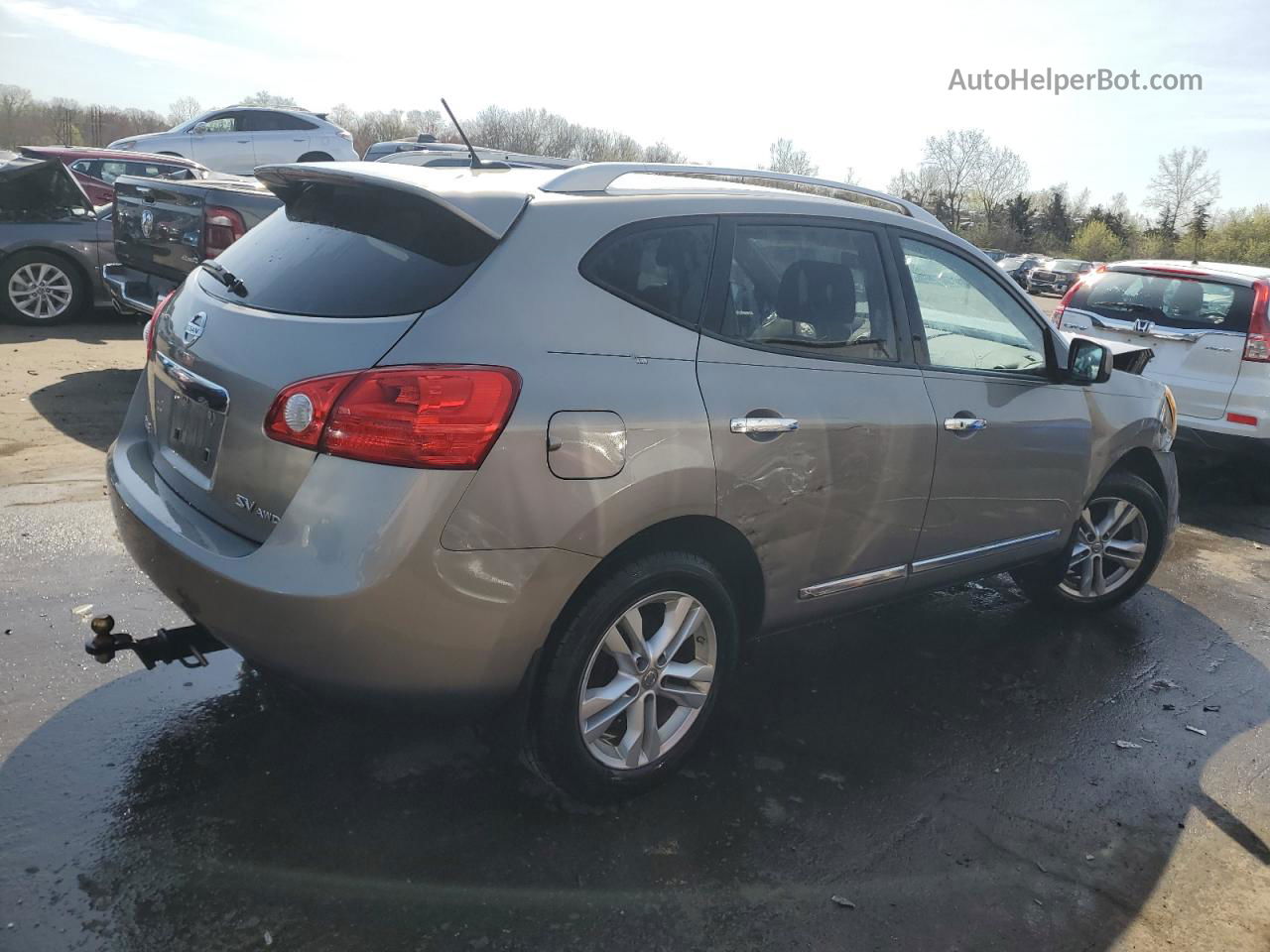 2012 Nissan Rogue S Gray vin: JN8AS5MV1CW710838