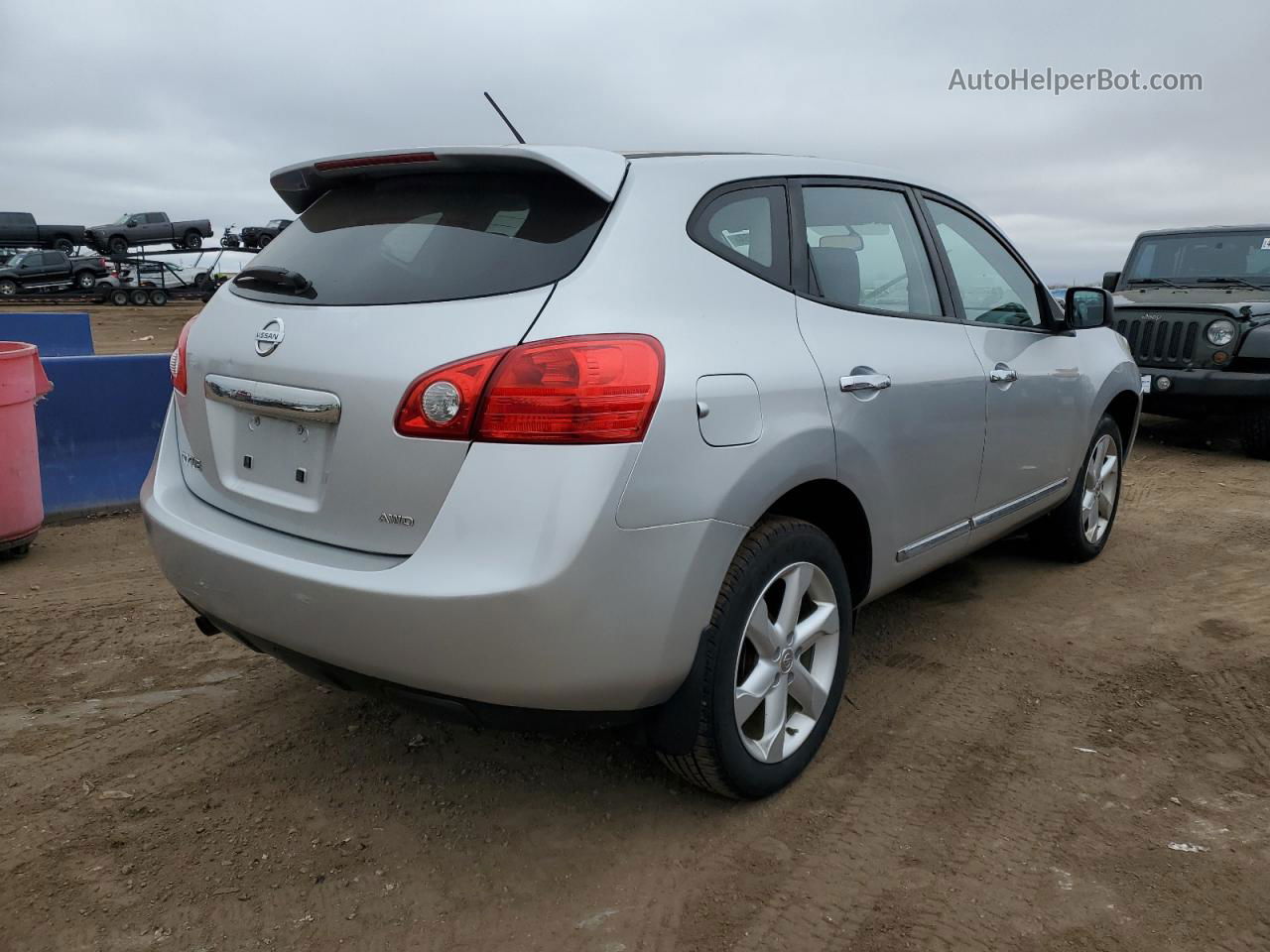 2012 Nissan Rogue S Silver vin: JN8AS5MV2CW360684