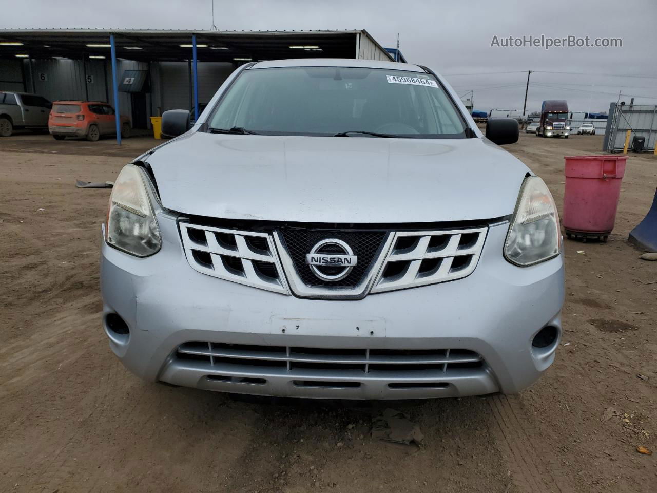 2012 Nissan Rogue S Silver vin: JN8AS5MV2CW360684