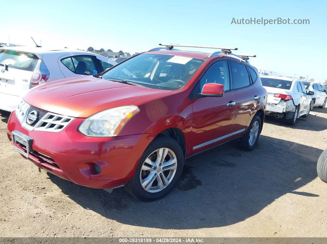 2012 Nissan Rogue Sv Red vin: JN8AS5MV2CW378554