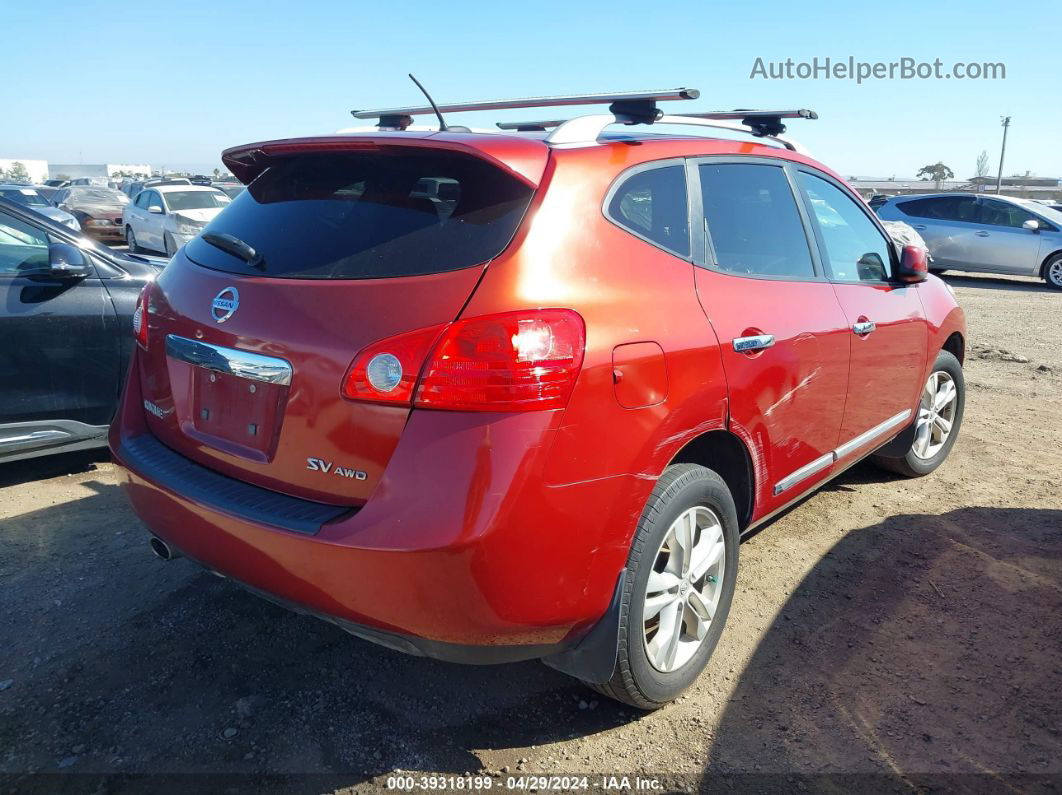 2012 Nissan Rogue Sv Red vin: JN8AS5MV2CW378554