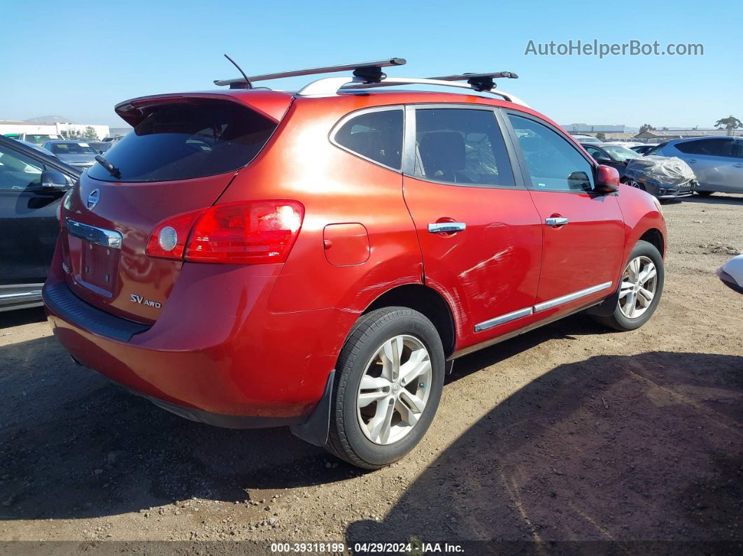 2012 Nissan Rogue Sv Red vin: JN8AS5MV2CW378554