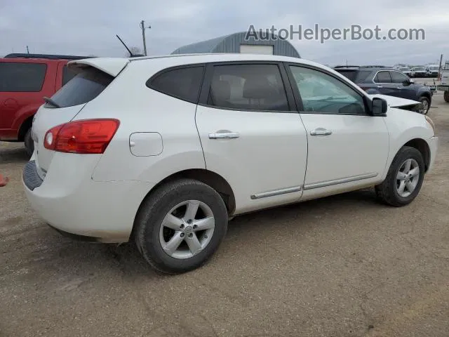 2012 Nissan Rogue S White vin: JN8AS5MV2CW391224