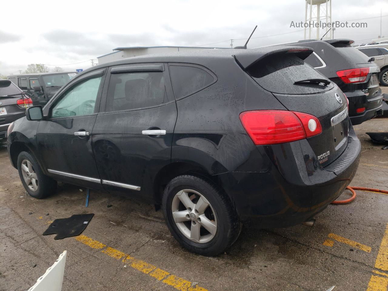 2012 Nissan Rogue S Черный vin: JN8AS5MV2CW393426