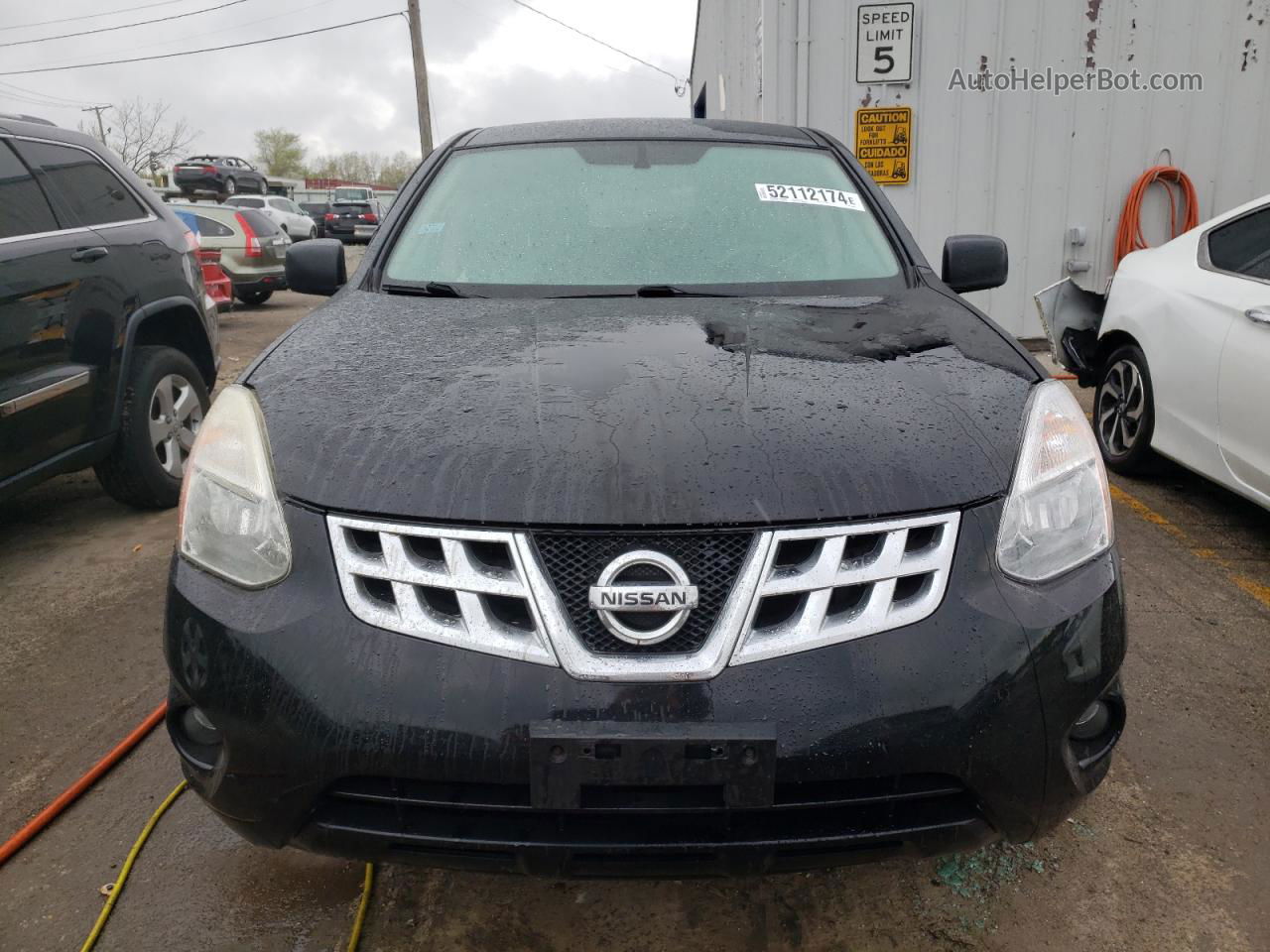 2012 Nissan Rogue S Черный vin: JN8AS5MV2CW393426