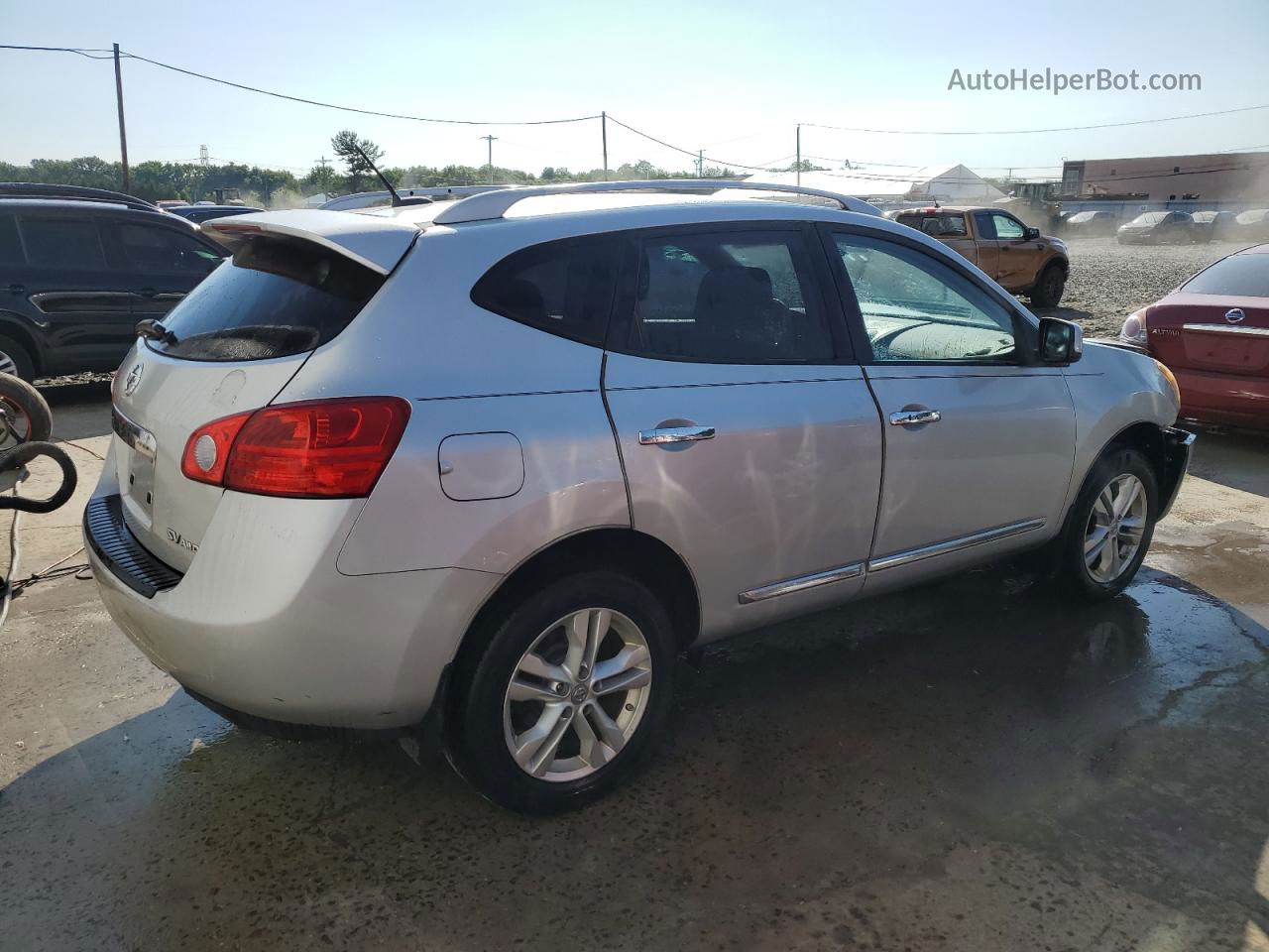 2012 Nissan Rogue S Silver vin: JN8AS5MV2CW393779