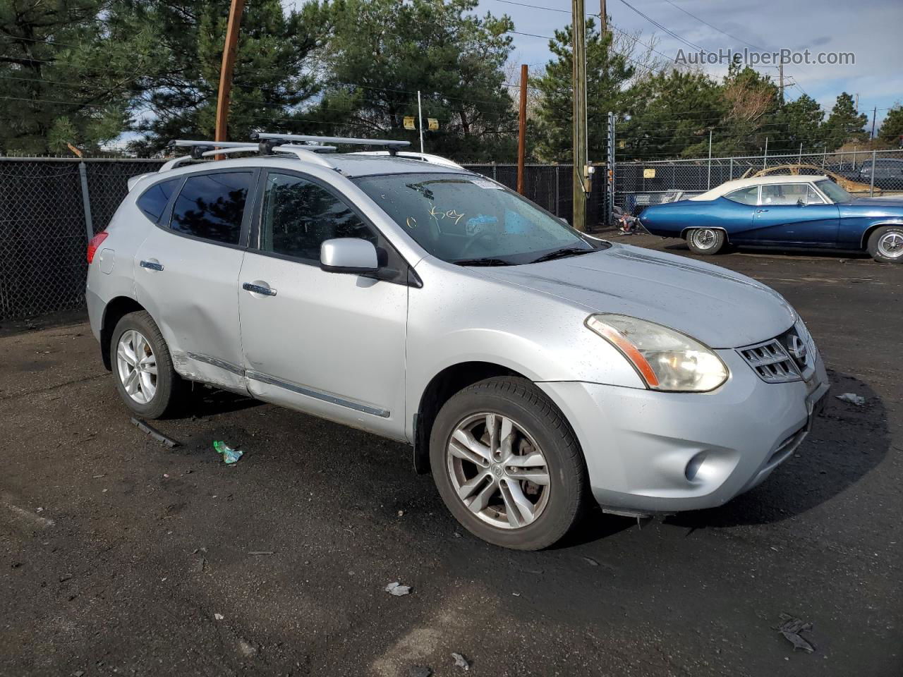 2012 Nissan Rogue S Silver vin: JN8AS5MV2CW396701