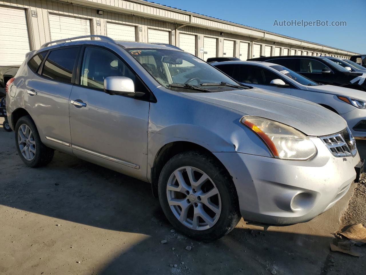 2012 Nissan Rogue S Silver vin: JN8AS5MV2CW404893