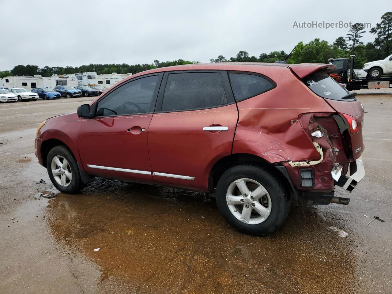 2012 Nissan Rogue S Красный vin: JN8AS5MV2CW405638